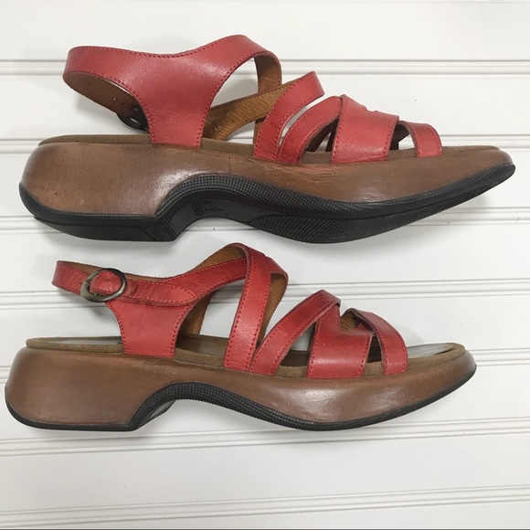 dansko red sandals